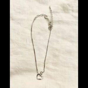 Roma heart charm bracelet (sterling silver)